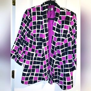 Kasper Tri-colored Blazer